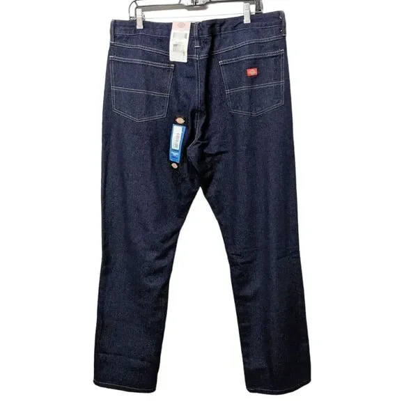 NWT DICKIES Women's Denim Flannel Lined Relaxed Fit Jeans 16 - Picture 7 of 13